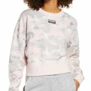 Adidas Camouflage Sweatshirt in Pink and Gray